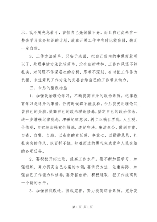 关于个人开展违反政治纪律专项行为的自查报告[大全].docx