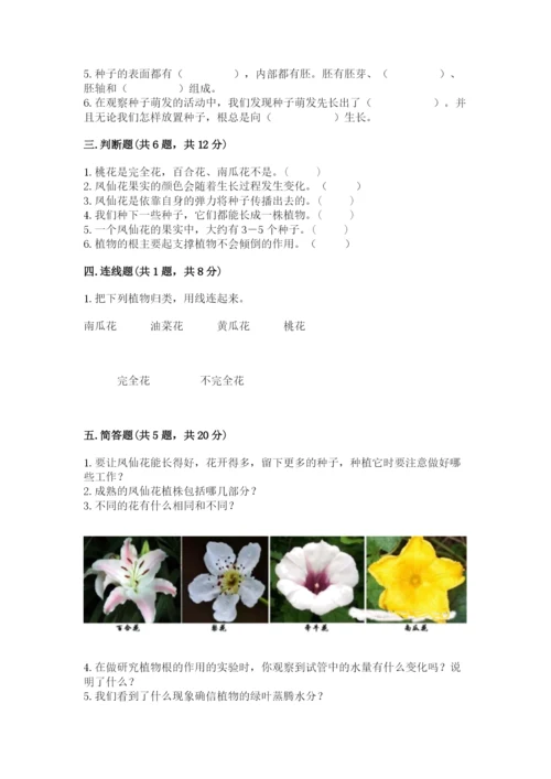 教科版科学四年级下册第一单元《植物的生长变化》测试卷精编.docx
