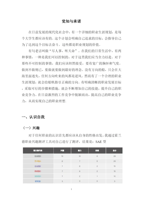 11页4300字英语专业职业生涯规划.docx