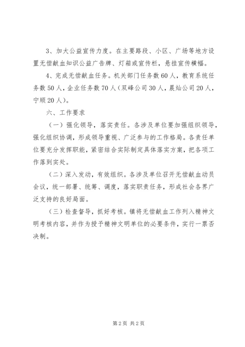 无偿献血工作计划.docx