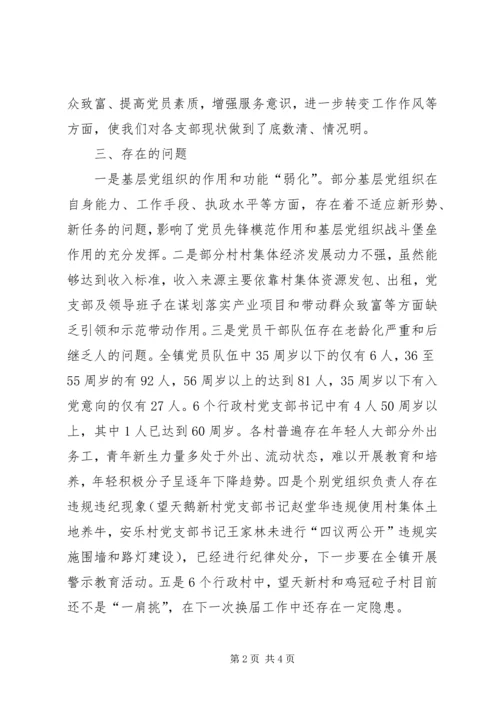 某镇软弱涣散基层党组织专项整治工作汇报.docx