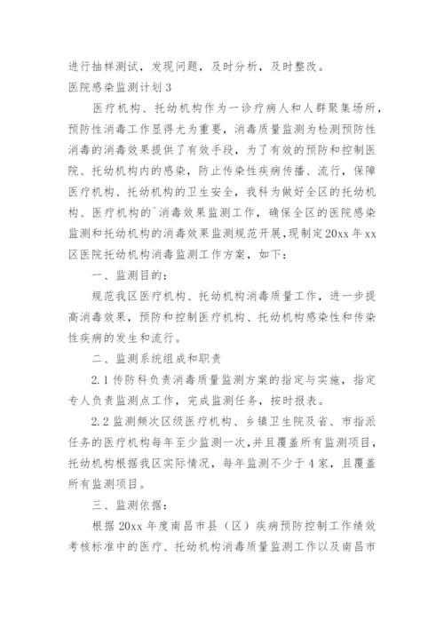 医院感染监测计划.docx