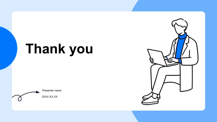 蓝色插画风职业规划书PPT主题