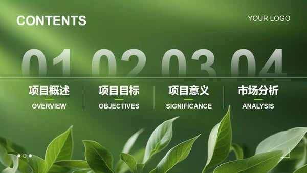 绿色商务风乡村振兴商业计划书PPT模板