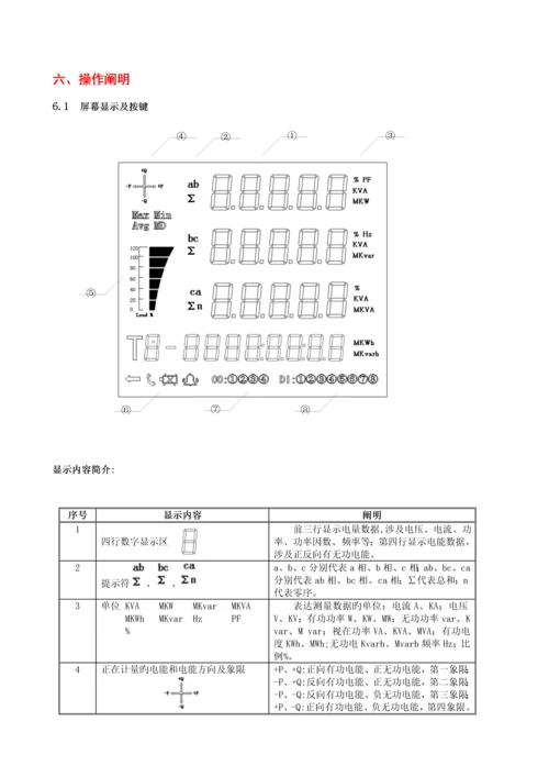 PDESY多功电力仪表用户使用标准手册.docx