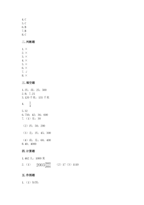 人教版六年级上册数学期中考试试卷带答案（能力提升）.docx