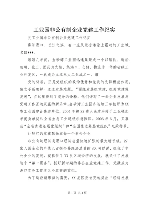 工业园非公有制企业党建工作纪实 (3).docx