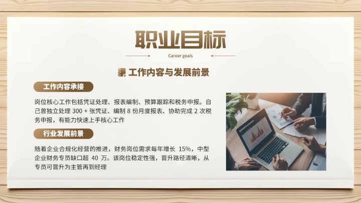 会计专业大学生求职个人能力综合展示职业生涯规划通用PPT模版