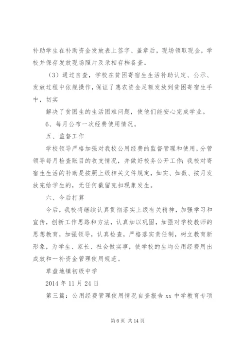 花果中心小学公用经费使用情况自查报告.docx
