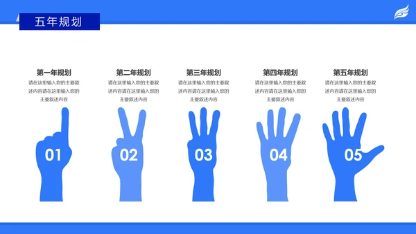 蓝色创意大气商业计划书PPT模板