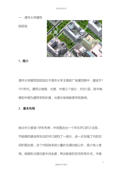 建筑系馆调研报告模板.docx