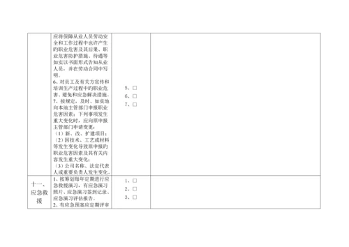 安全生产重点标准化回头看检查表.docx