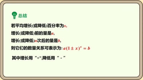 人教版数学九年级上册21.3.2  变化率与利润问题课件（共26张PPT）