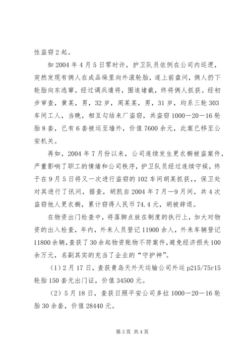 公司护卫大队事迹材料 (2).docx