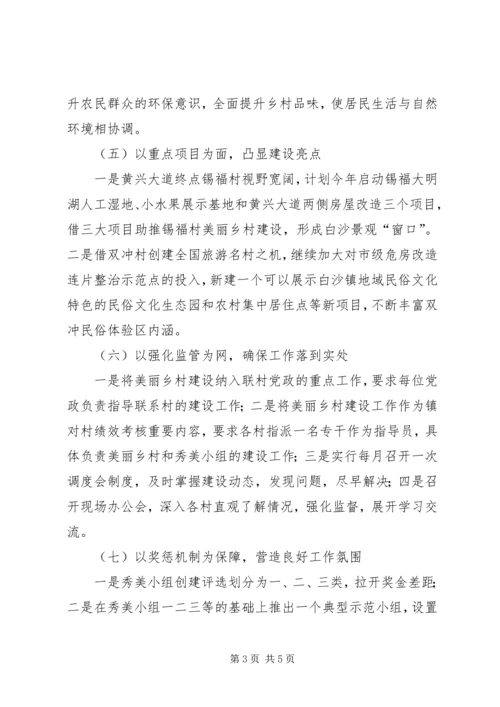 乡镇美丽乡村建设工作情况汇报.docx