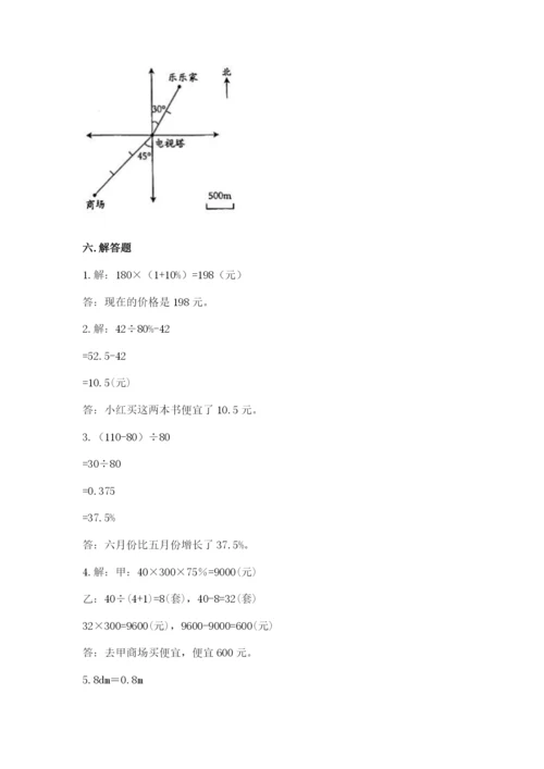 人教版六年级下册数学期末测试卷附完整答案（全优）.docx