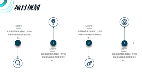 科技感风格的商业计划书通用PPT模板