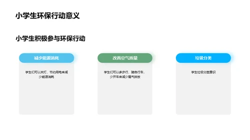 绿色行动，你我参与