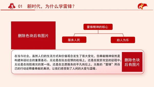 新时代学习雷锋精神塑造党员精神品质党课PPT