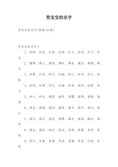 男宝宝的名字.docx