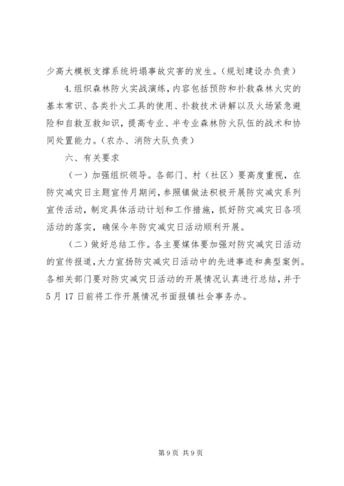 乡镇防灾减灾日活动方案.docx