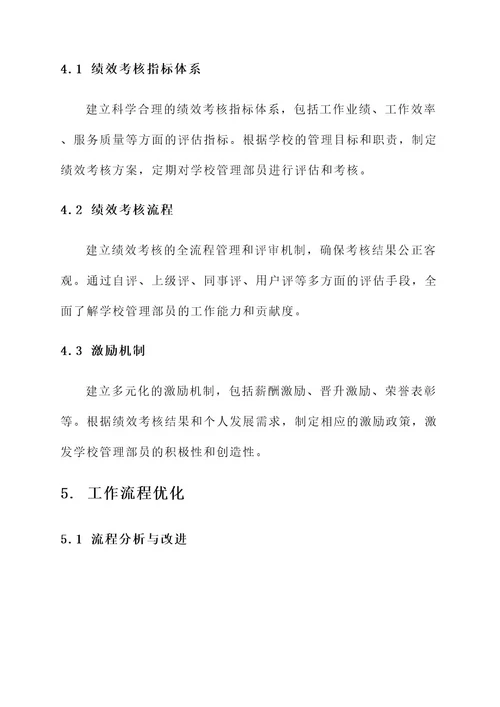 学校管理部员的方案