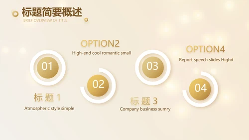 金色简约2021年会活动年终总结PPT模板