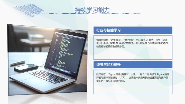 视觉传达与设计专业大学生求职个人能力综合展示职业生涯规划PPT2