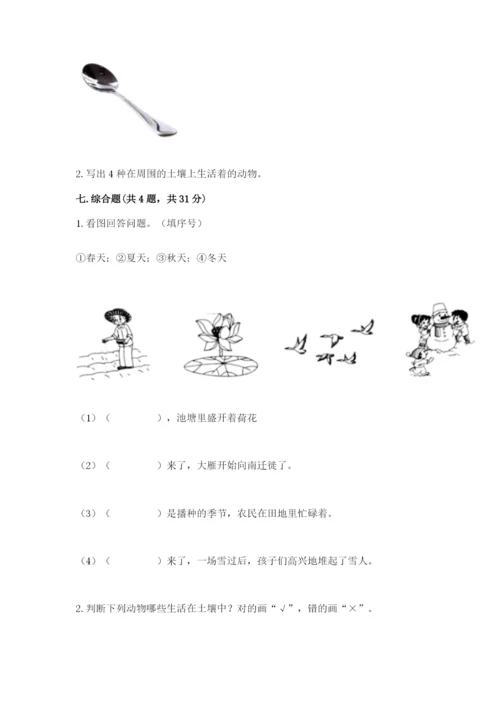 教科版二年级上册科学期末测试卷【能力提升】.docx