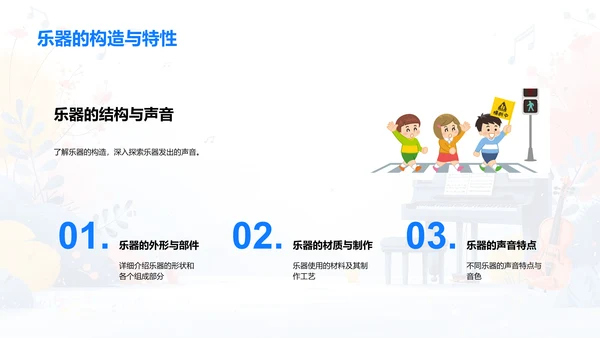 乐器世界探秘PPT模板