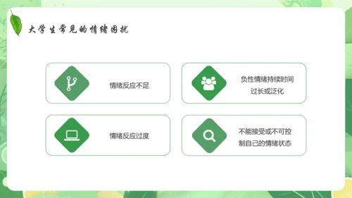 情绪心理健康通用PPT模板