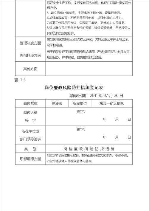 廉政风险防控机制建设防控措施阶段工作方案