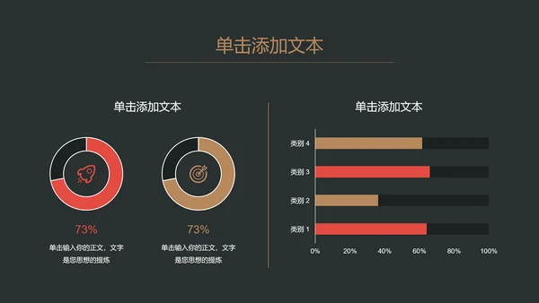 墨绿色小清新几何风总结汇报通用PPT演示模板