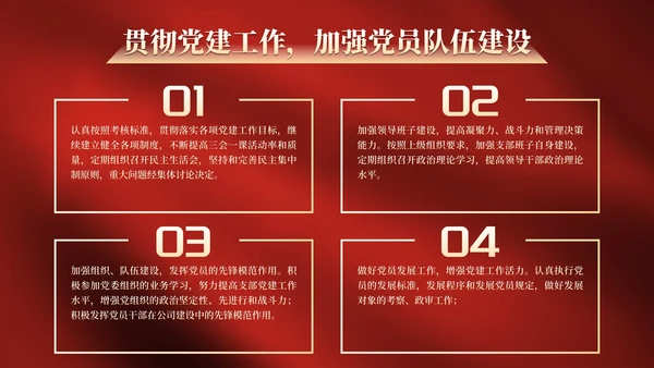 红色实景党政党建述职述廉报告PPT模板