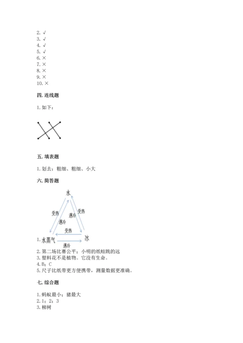 教科版一年级上册科学期末测试卷【轻巧夺冠】.docx