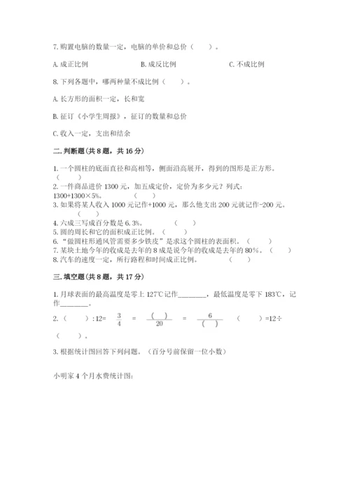 小升初数学期末测试卷附完整答案【名校卷】.docx