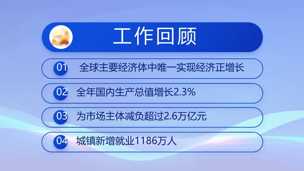 蓝色党支部党建述职述廉报告动态PPT模板
