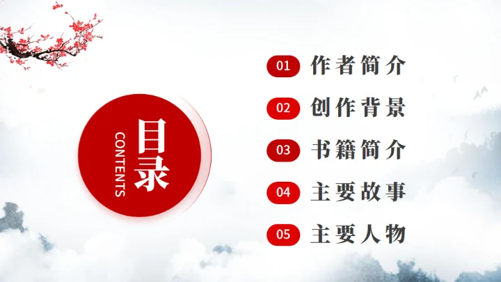 《西游记》中小学生阅读指导通用PPT模板