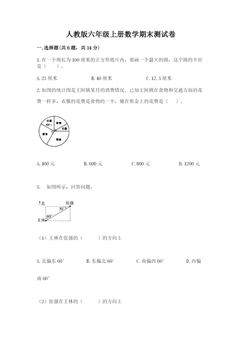 人教版六年级上册数学期末测试卷【研优卷】.docx