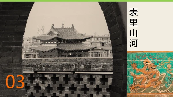 橙色拼贴风城市人文山西旅游攻略