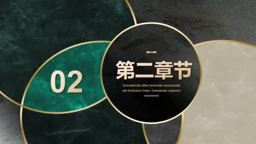 黑金质感大理石鎏金商务商业汇报通用PPT模板