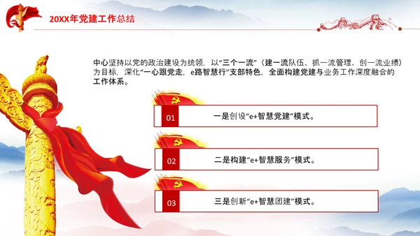 党支部工作总结汇报党支部书记述职报告PPT