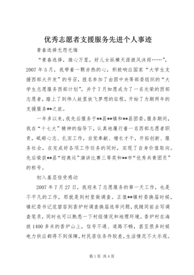 优秀志愿者支援服务先进个人事迹 (2).docx