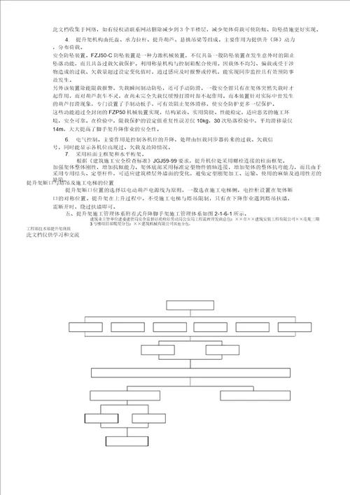 附着升降脚手架搭、拆施工方案复习过程