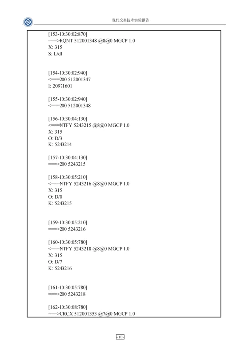 现代交换技术实验报告.docx