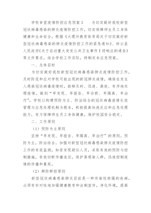 学校食堂疫情防控应急预案.docx