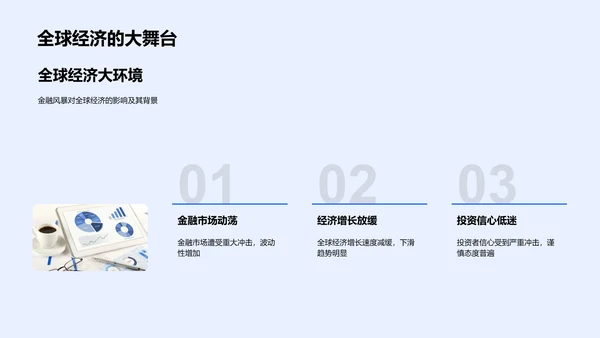 金融风暴下的稳健航行PPT模板