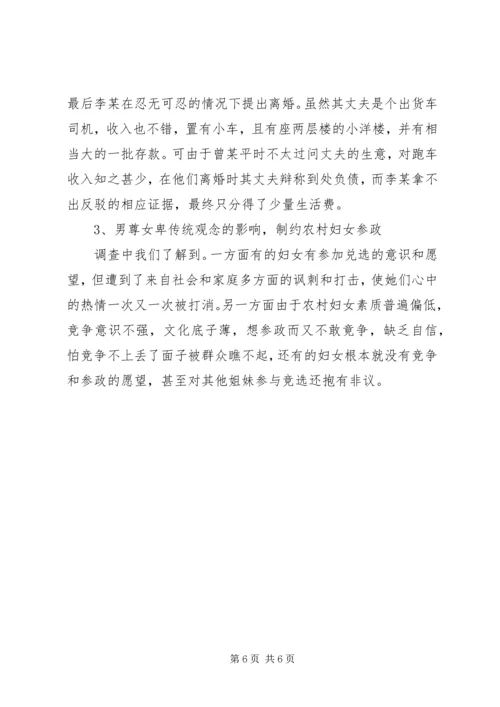 妇女维权若干问题调研报告 (3).docx