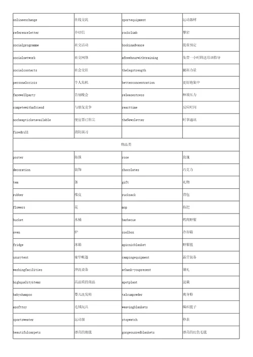 雅思听力词汇解析