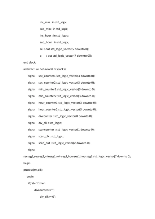 EDA专业课程设计方案报告数字电子时钟.docx